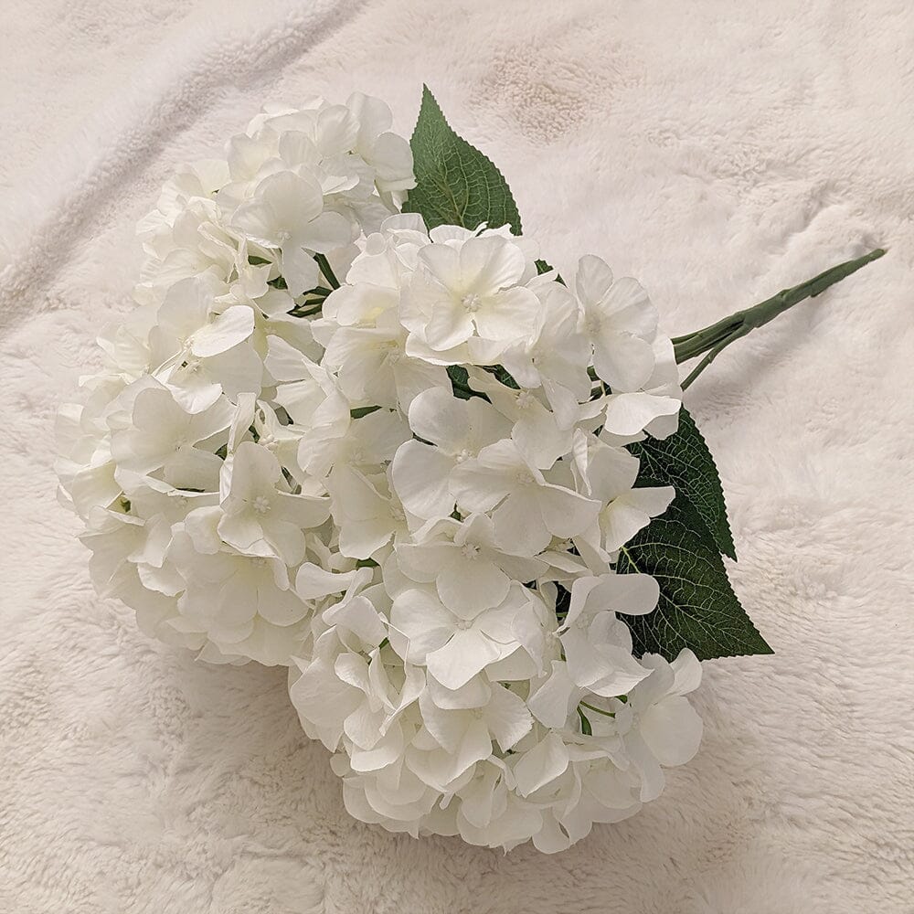 Cream Hydrangea Faux Floral Bunch Accessories