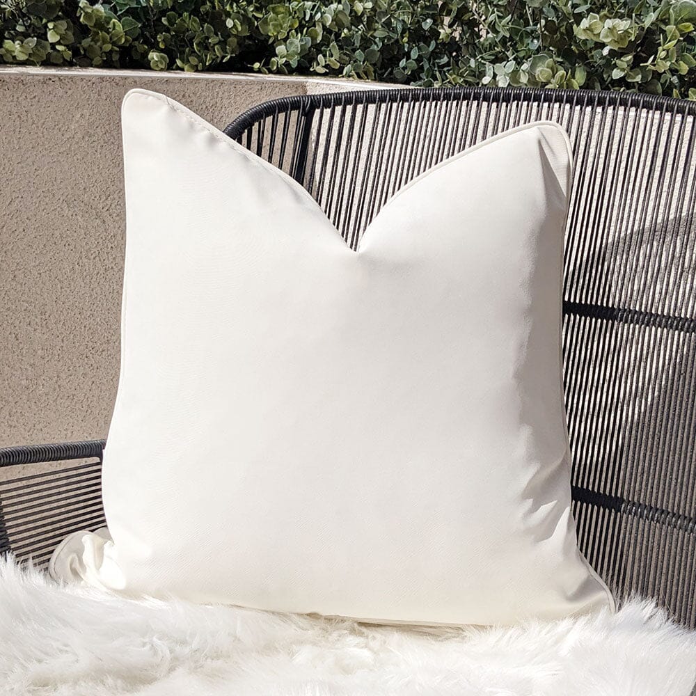 Cream Piped Outdoor Cushion - 43 x 43cm Accessories