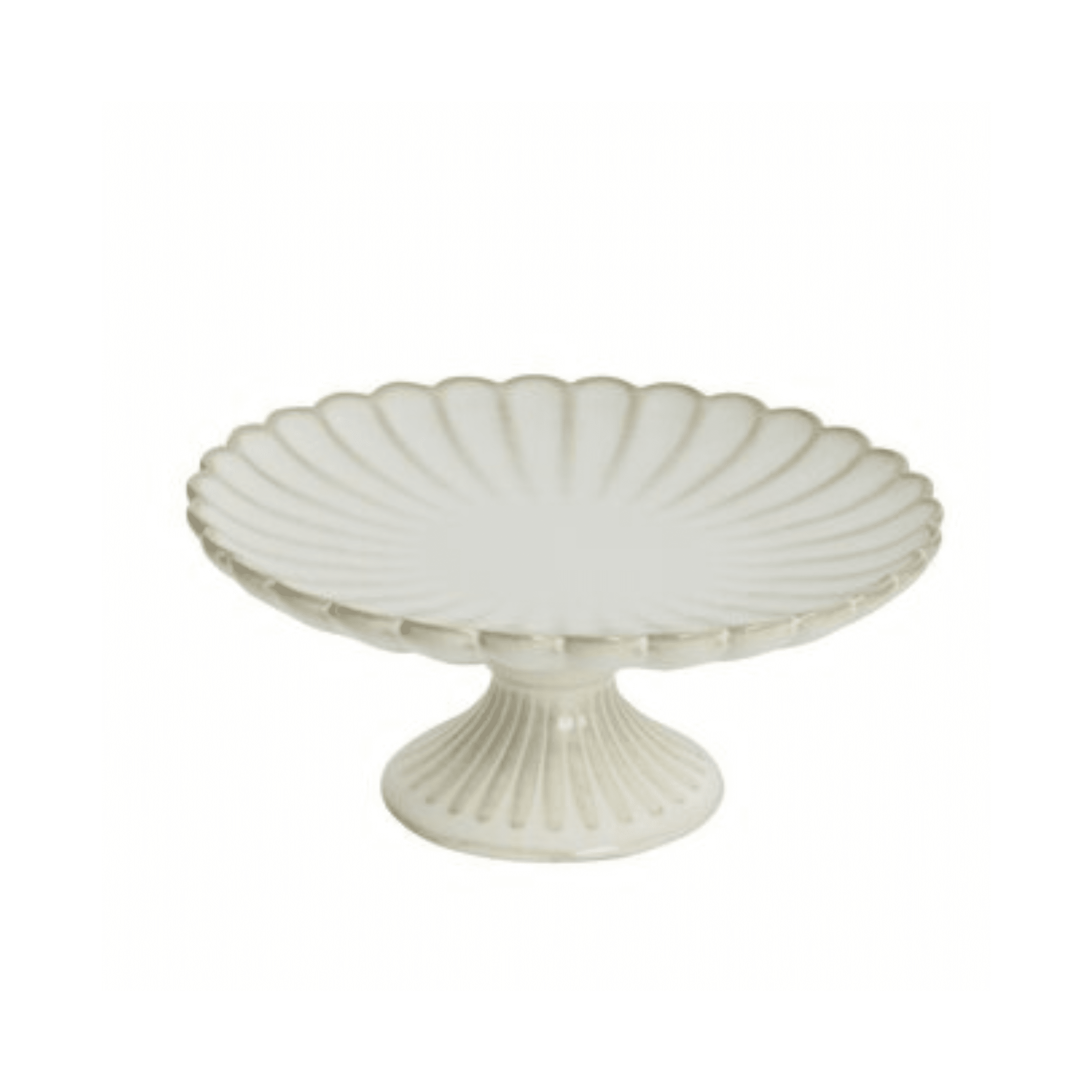 Cream Scalloped Decorative Cake Stand Accessories