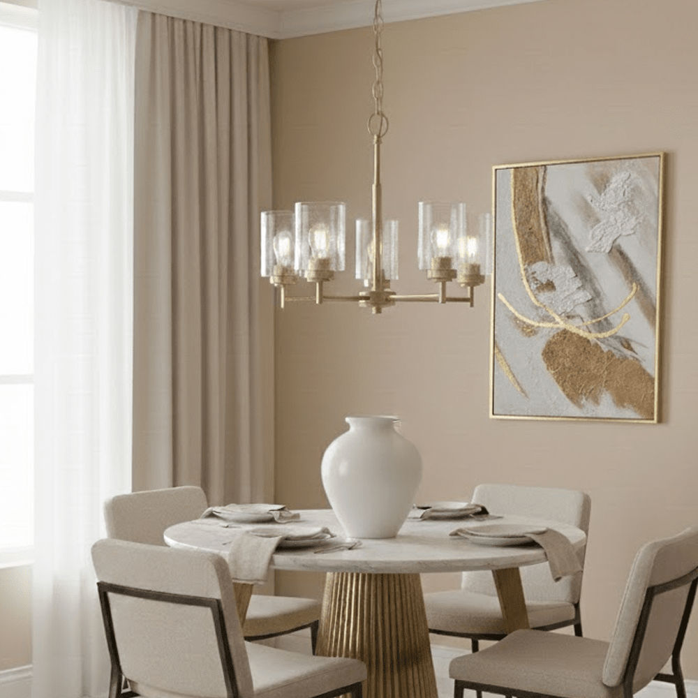 Cressida Gold 5 Light Pendant Ceiling Light Lighting