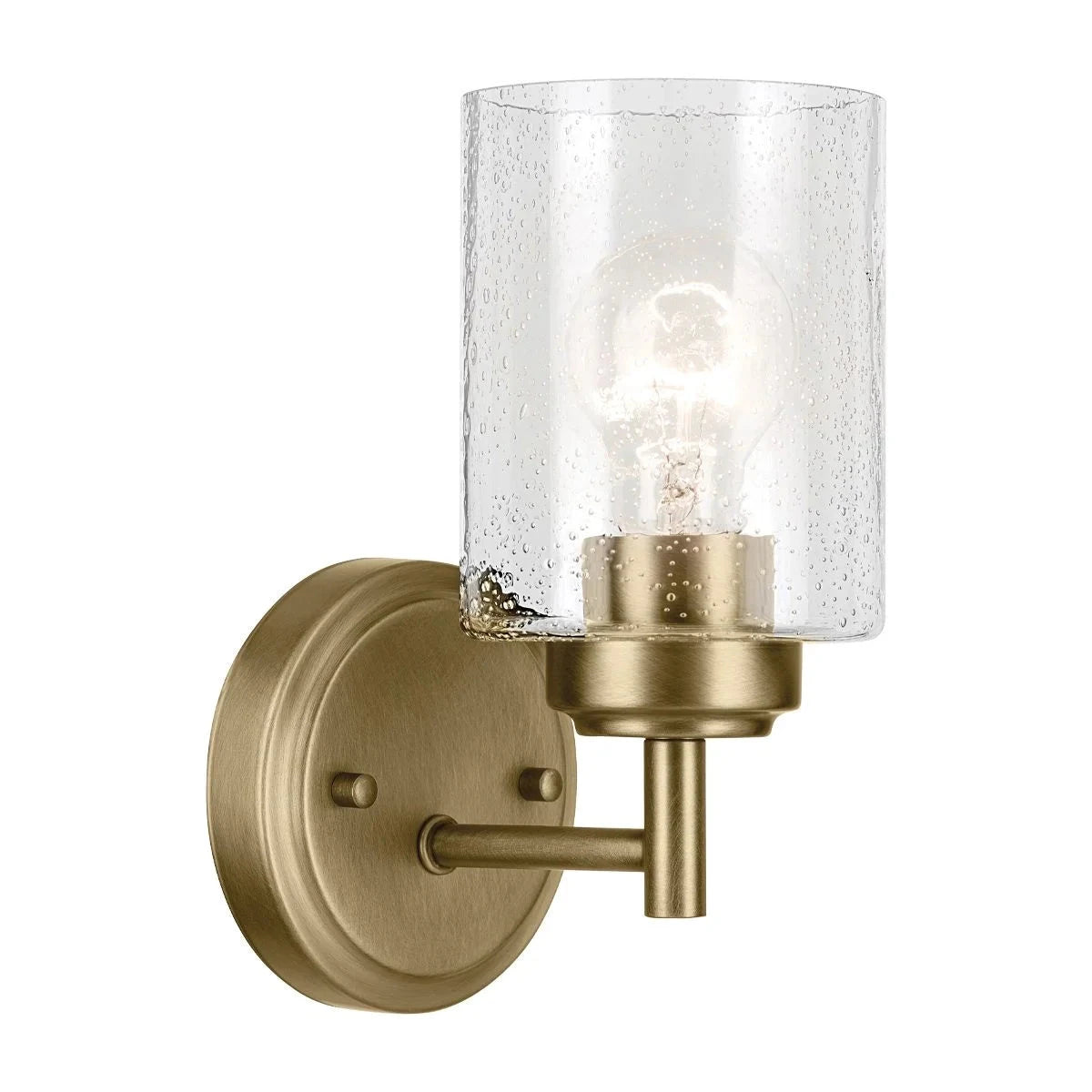Cressida Gold & Glass Wall Light Lighting