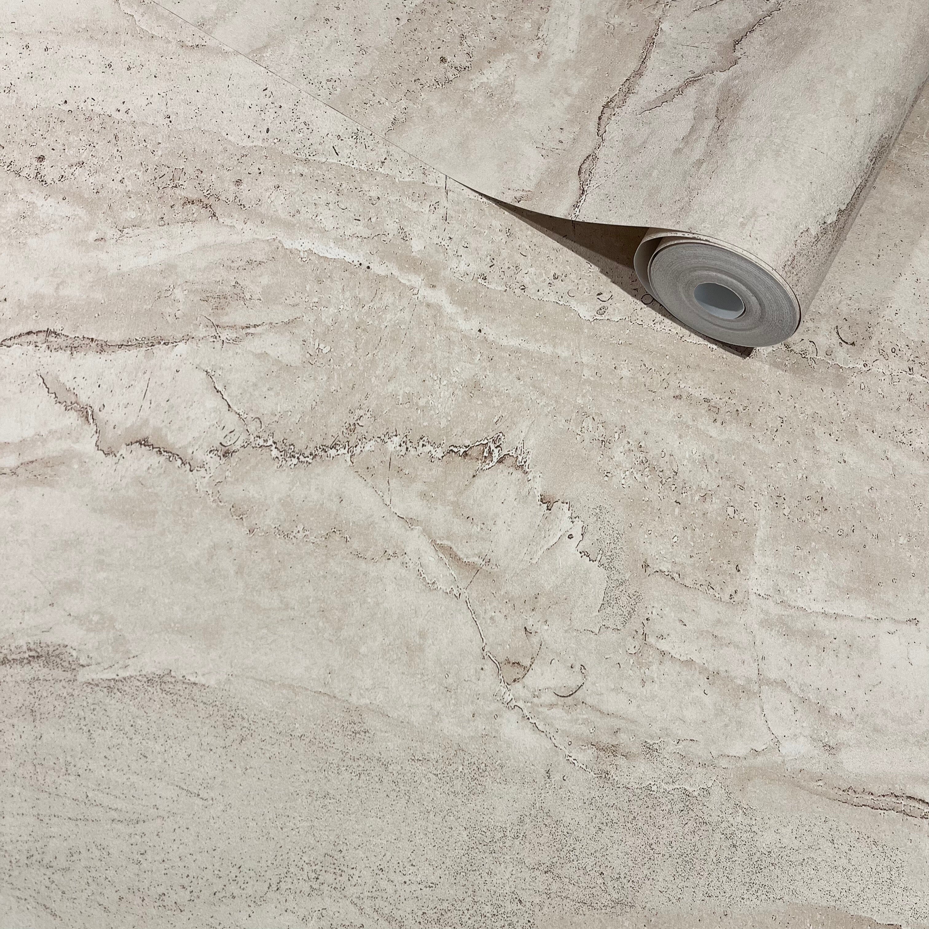 Darcie Beige Marble Effect Wallpaper Home Improvement