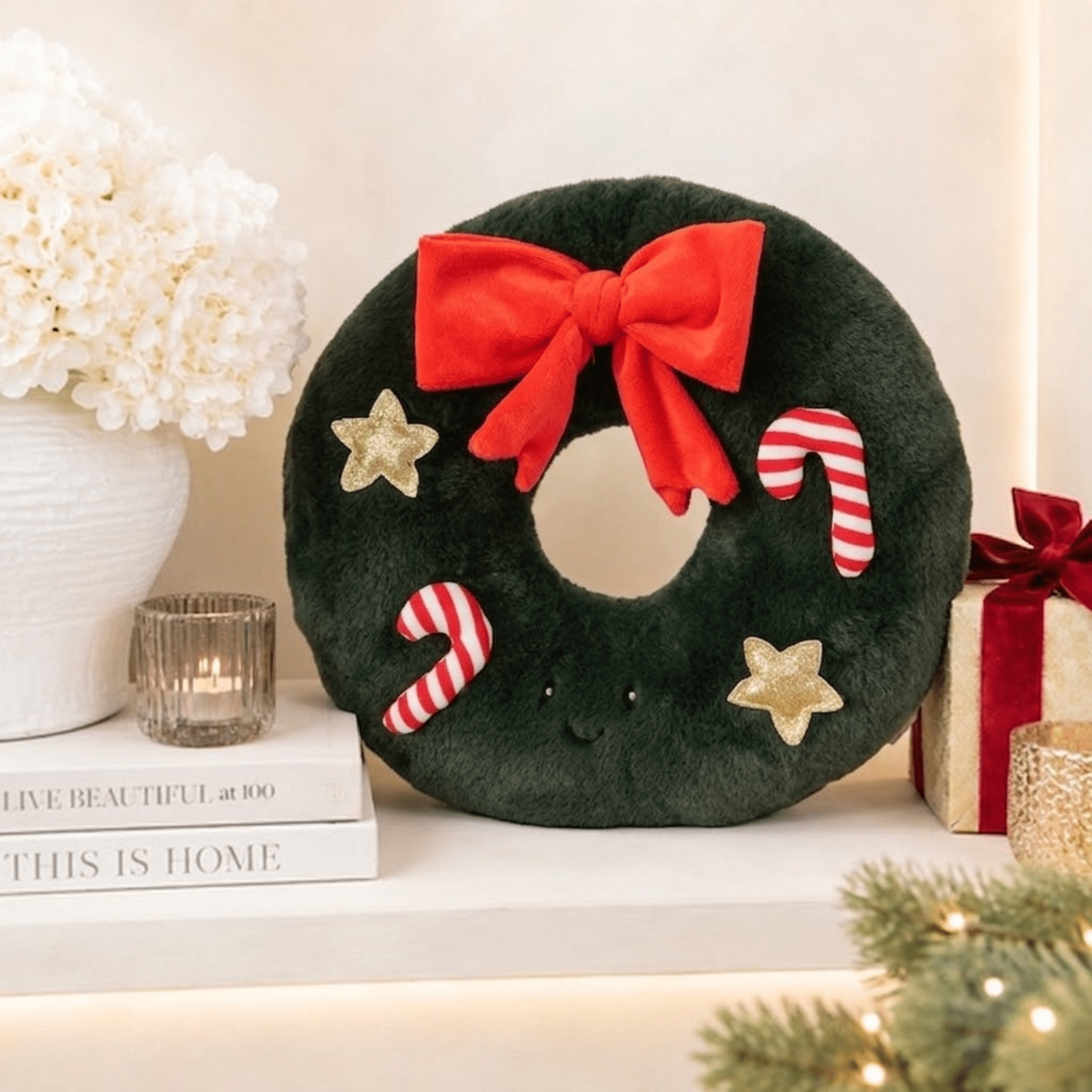 Dark Green Wreath Soft Plush Toy Accessories