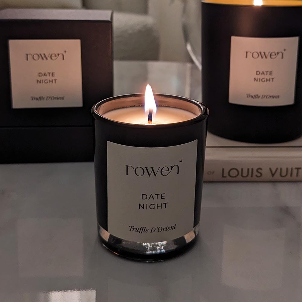 Date Night Black Votive Candle Truffle D'orient Rowen Homes