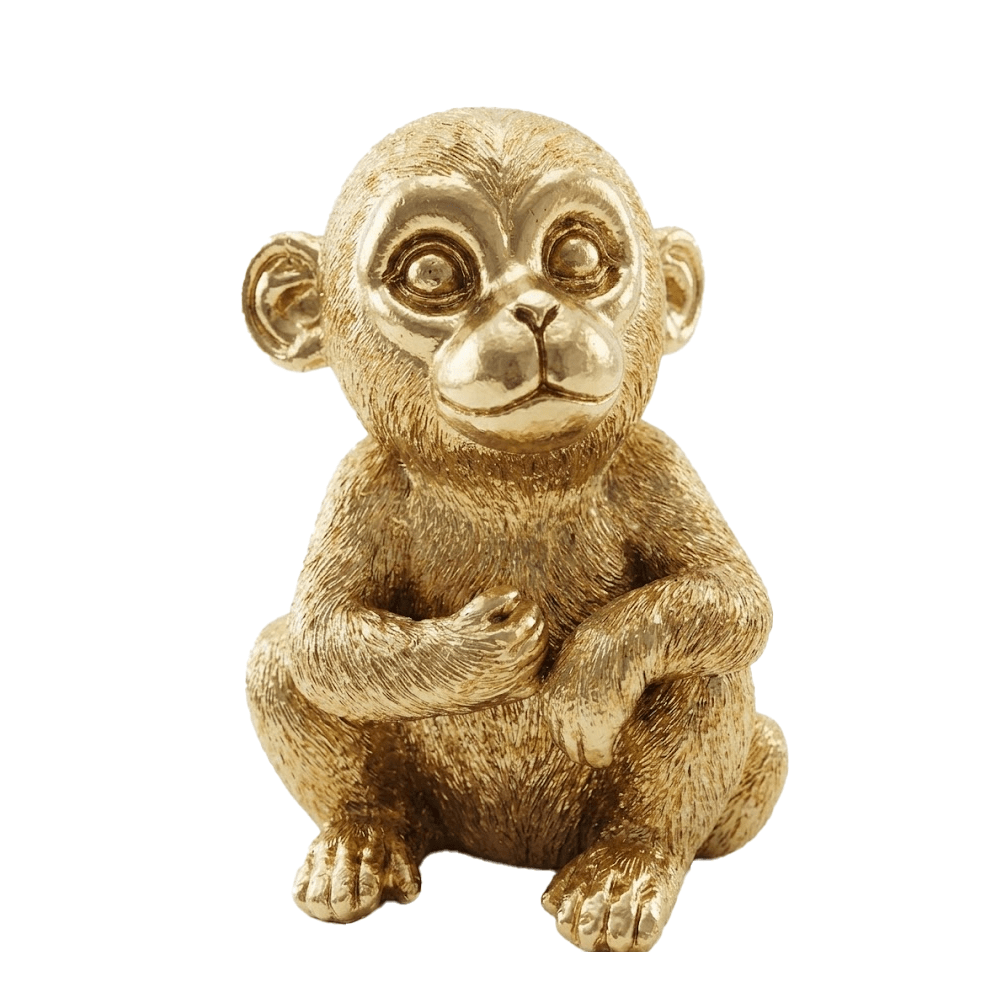 Decorative Gold Monkey Ornament Accessories
