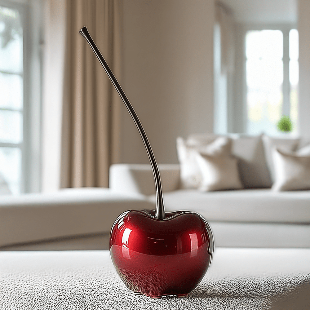 Deep Red Statement Cherry Ornament Accessories