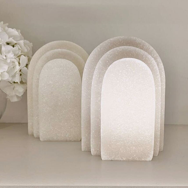 Delaney White Marble Set of 2 Bookends Accessories 