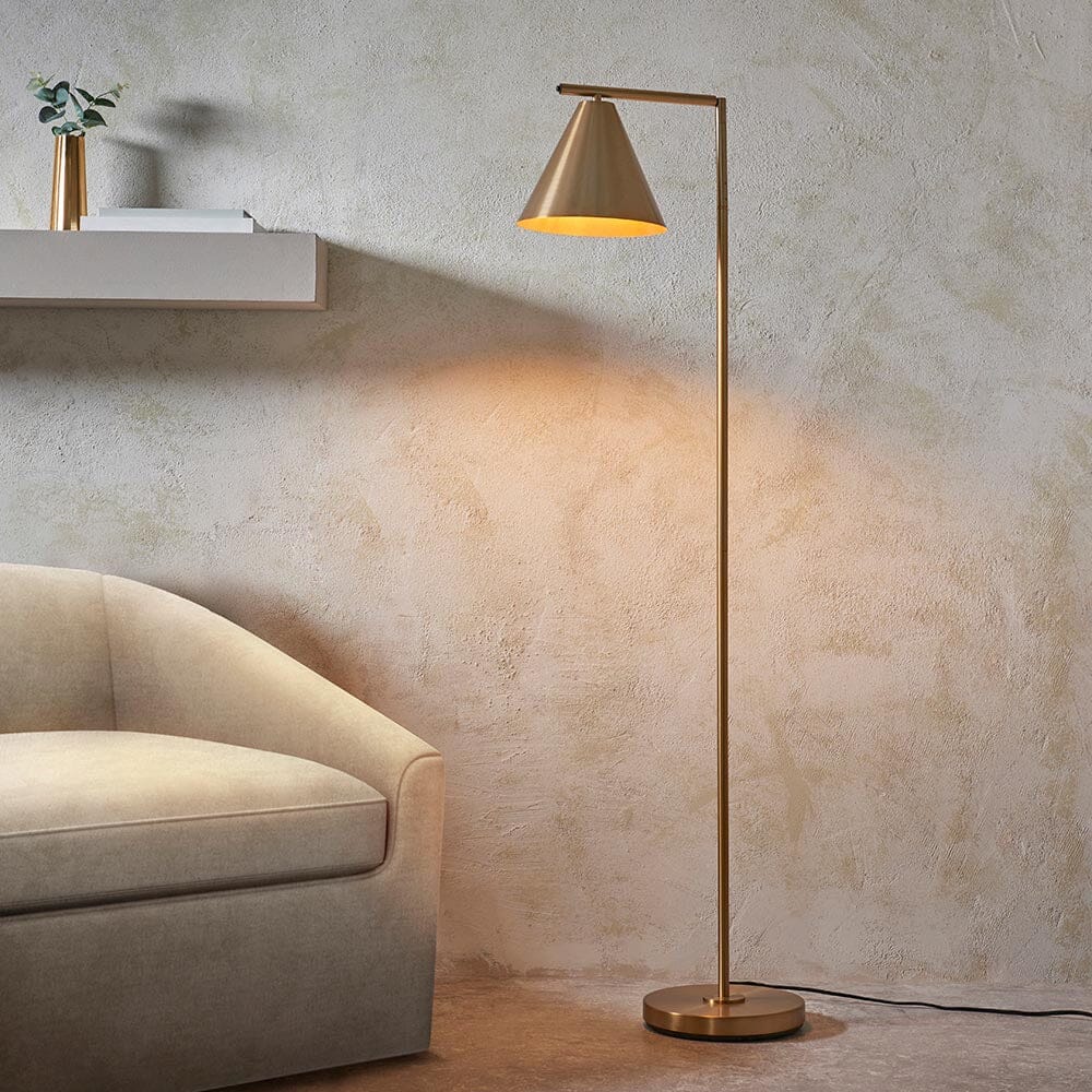 Devonte Gold Task Floor Lamp Lighting