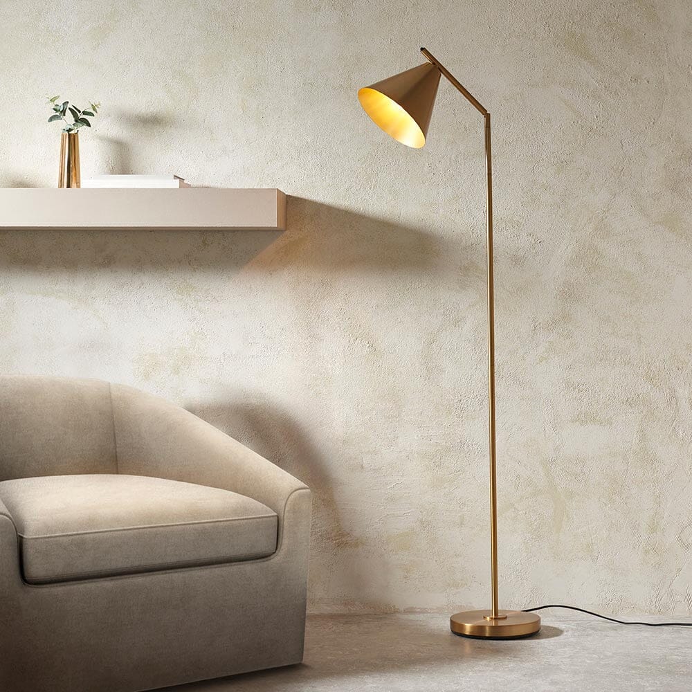 Devonte Gold Task Floor Lamp Lighting