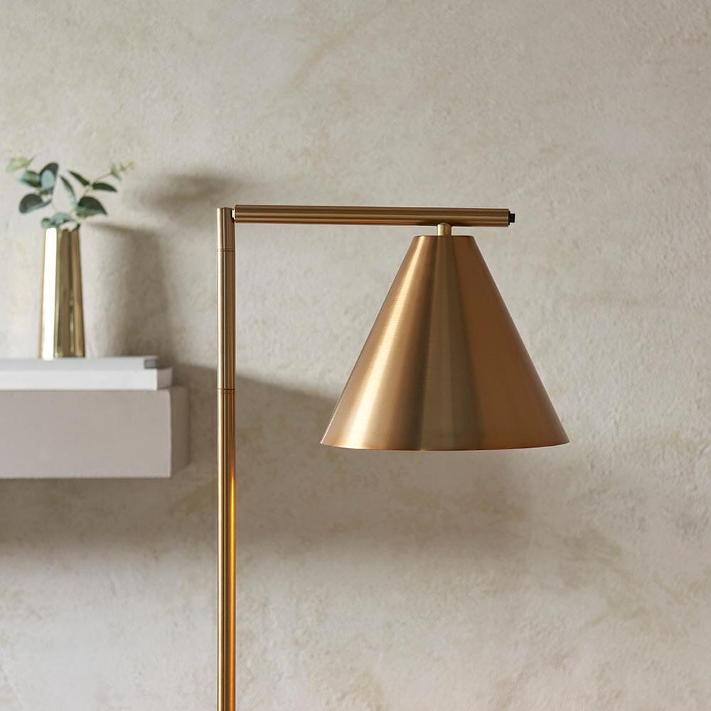 Devonte Gold Task Floor Lamp Lighting