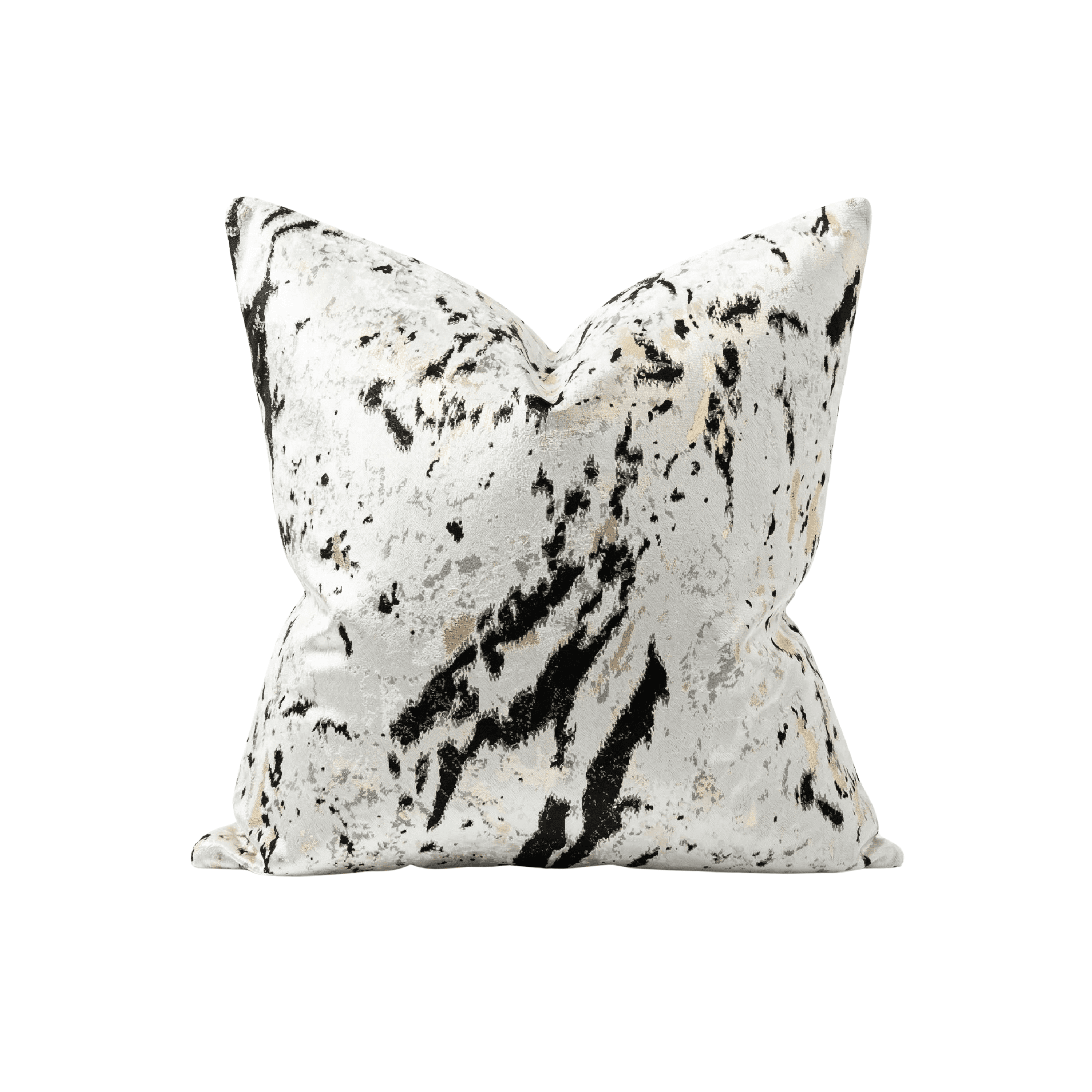 Dionne Cream & Black Abstract Print Cushion - 50x50cm Textiles
