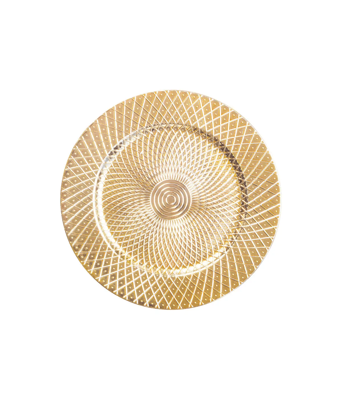 Elena Gold Geometric Charger Plate Accessories
