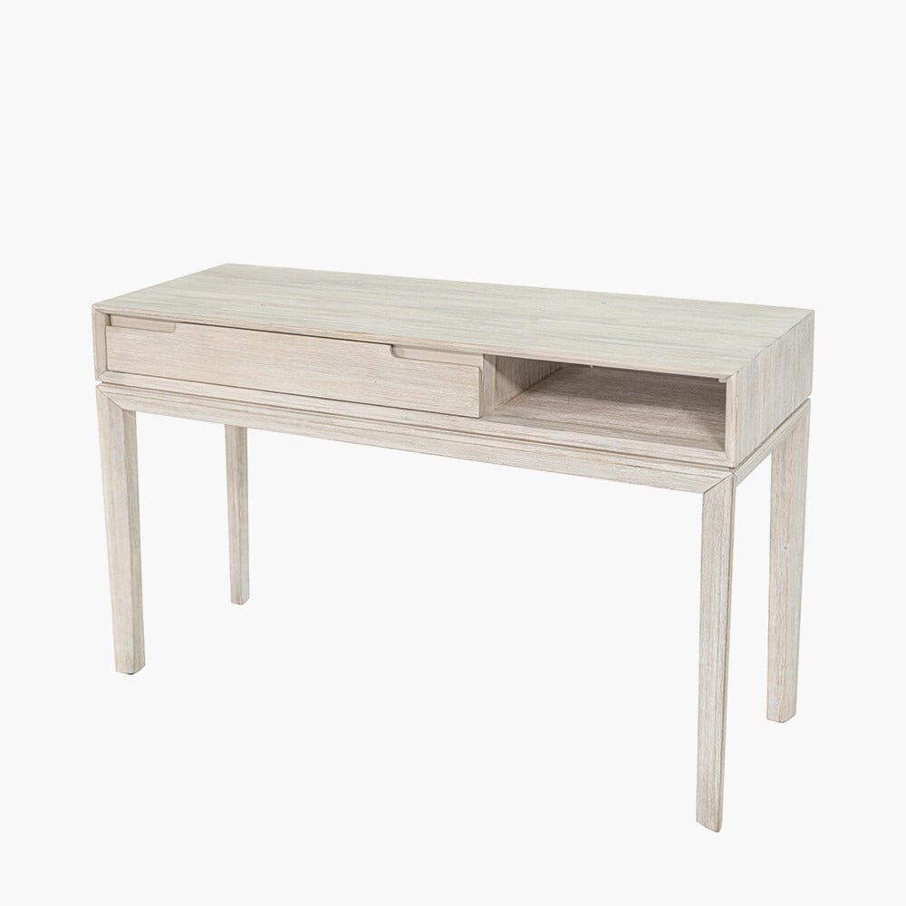 Ellen Whitewash Console Table Furniture