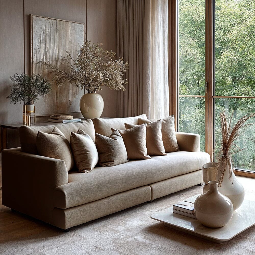 Elsa Taupe 4 Seater Sofa Sofa