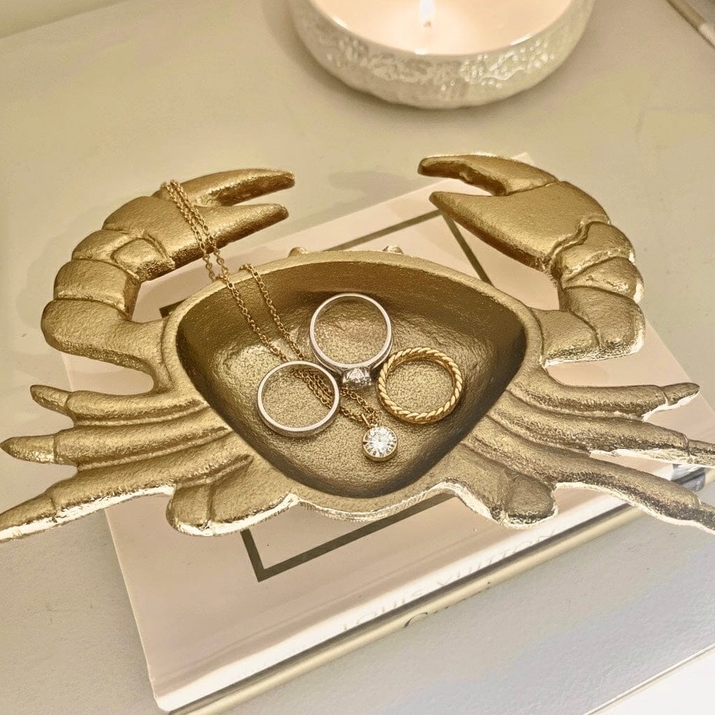 Elvyn Gold Crab Trinket Dish Accessories