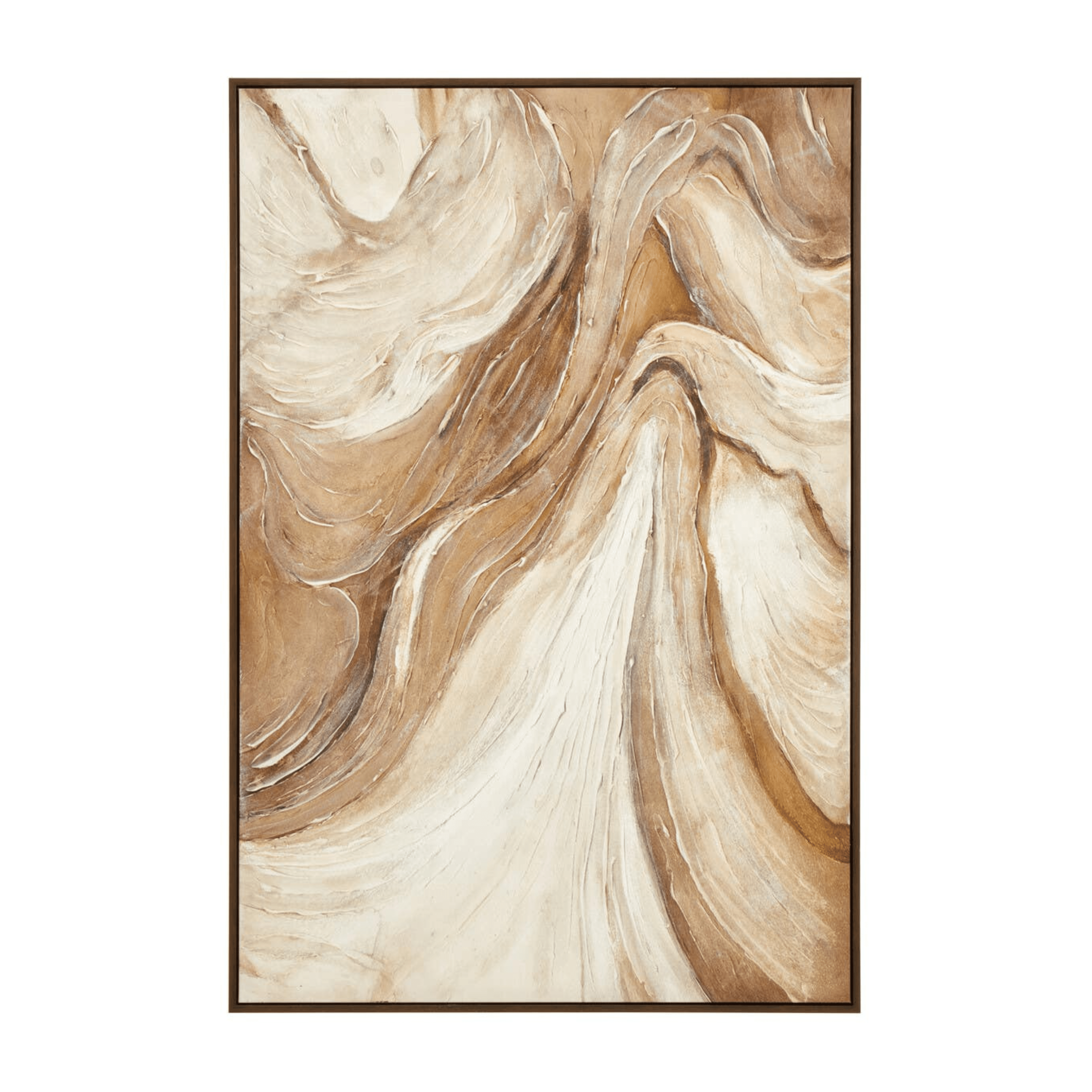 Emile Large Cream & Taupe Abstract Wall Art Accessories