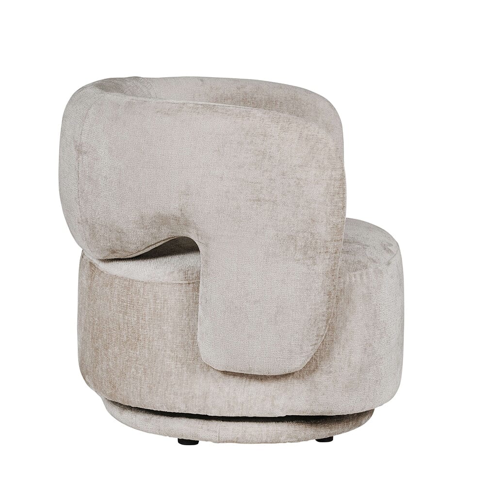Emily Mink Luxury Upholstered Swivel Chair Furniture