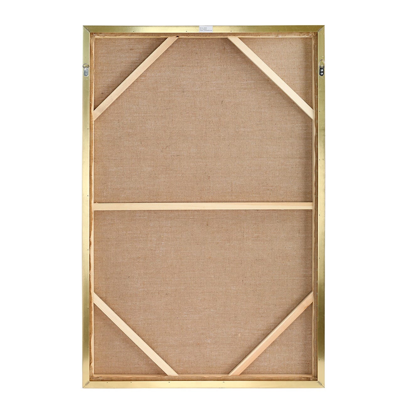 Evangeline Gold Abstract Textured Canvas in Gold Frame Accessories
