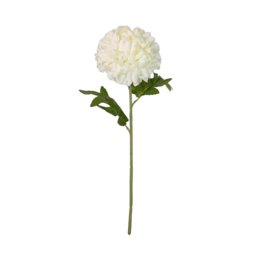 Faux Cream Pom Single Stem Floral Accessories