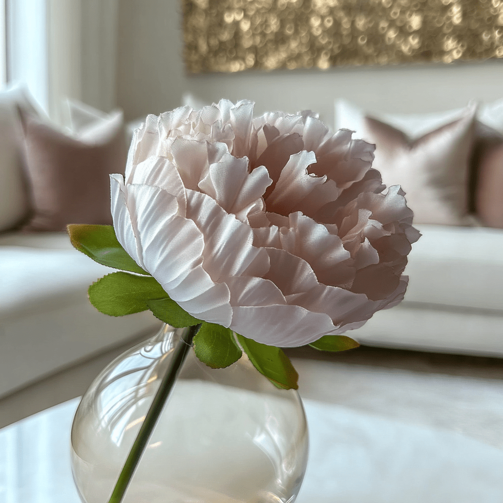 Faux Nude Peony Single Stem Flower Accessories