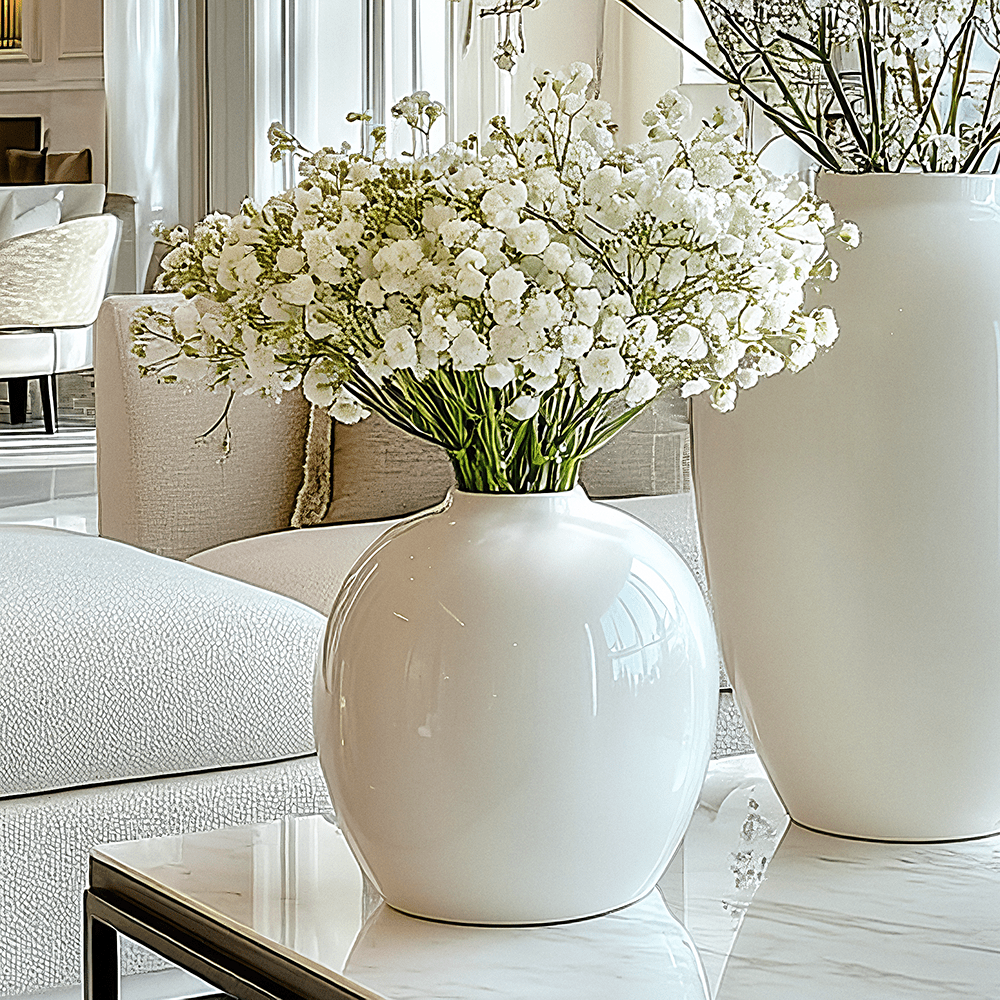 Faux White Gypsophila Bunch of Flowers Accessories