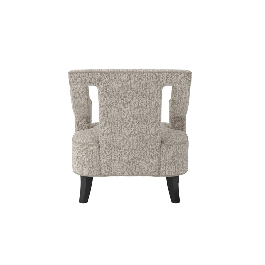 Faye Beige Patterned Accent Chair with Black legs Furniture