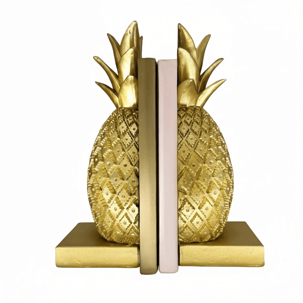 Felicity Decorative Gold Pineapple Bookends Accessories