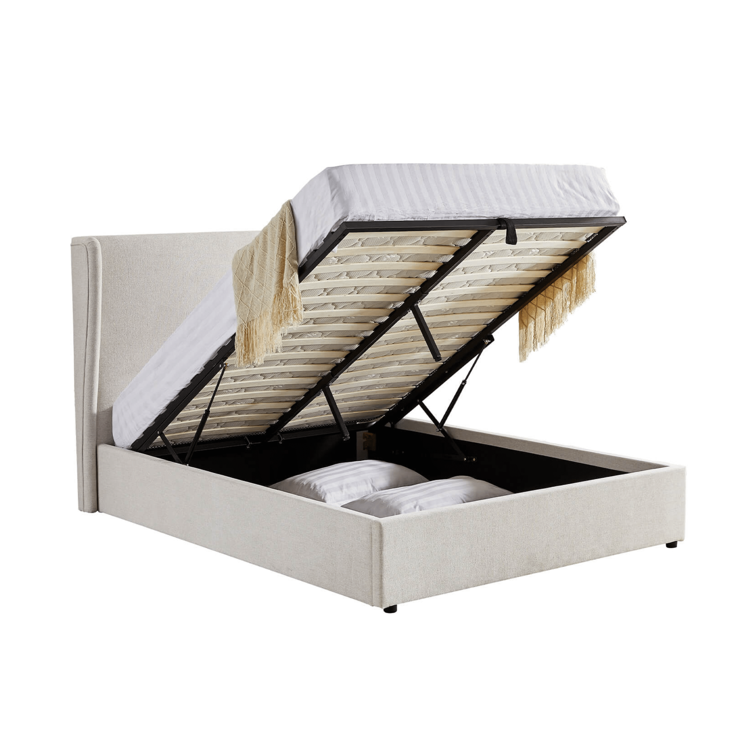 Fia Cashmere Velvet Ottoman Storage Bed