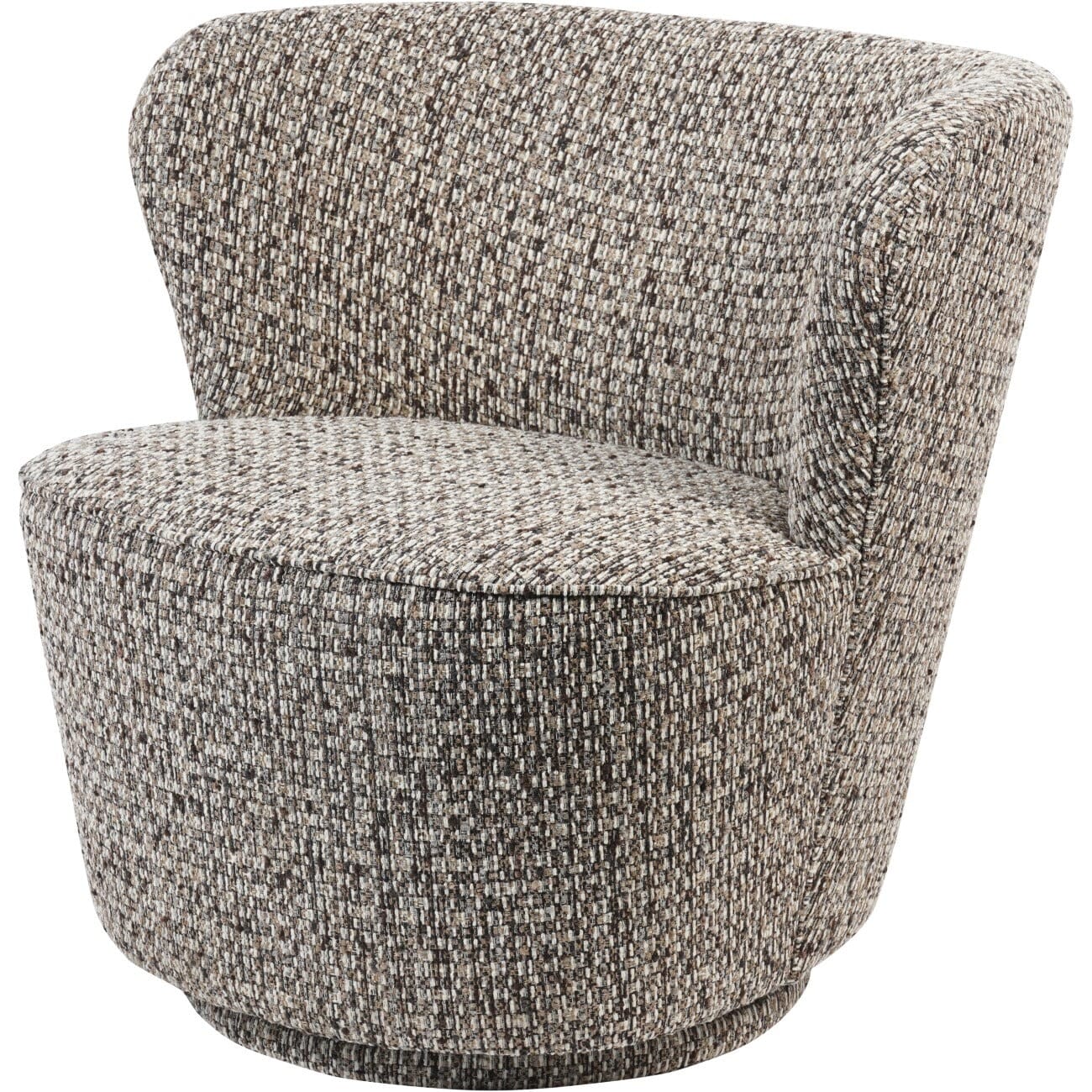Fjura Grey Speckled Textured Accent Chair Furniture