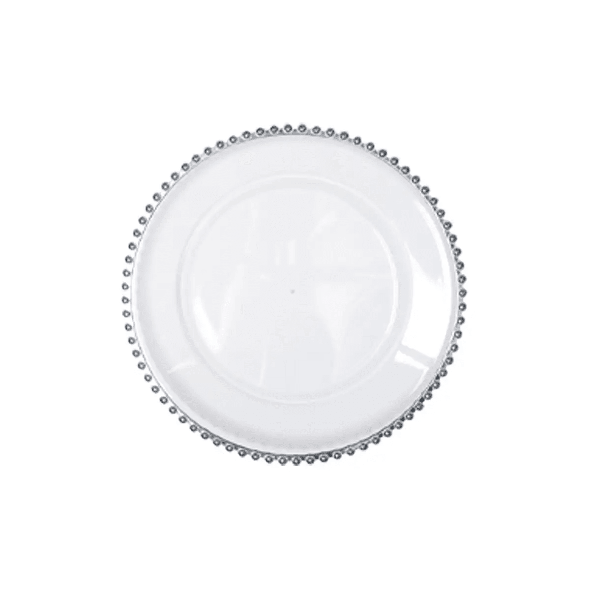 Florence Silver Bobbled Edge Acrylic Charger Plate Accessories