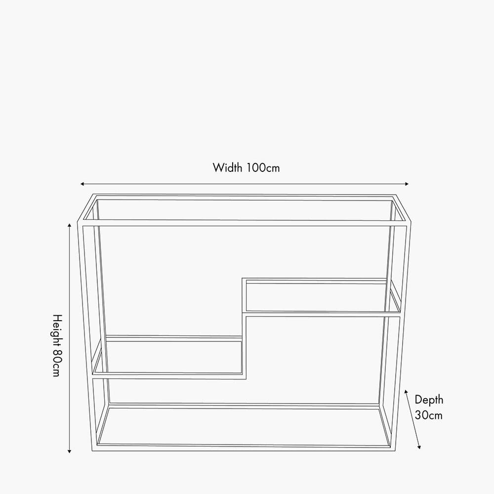 Francesca Silver & Glass Tiered Console Table Furniture