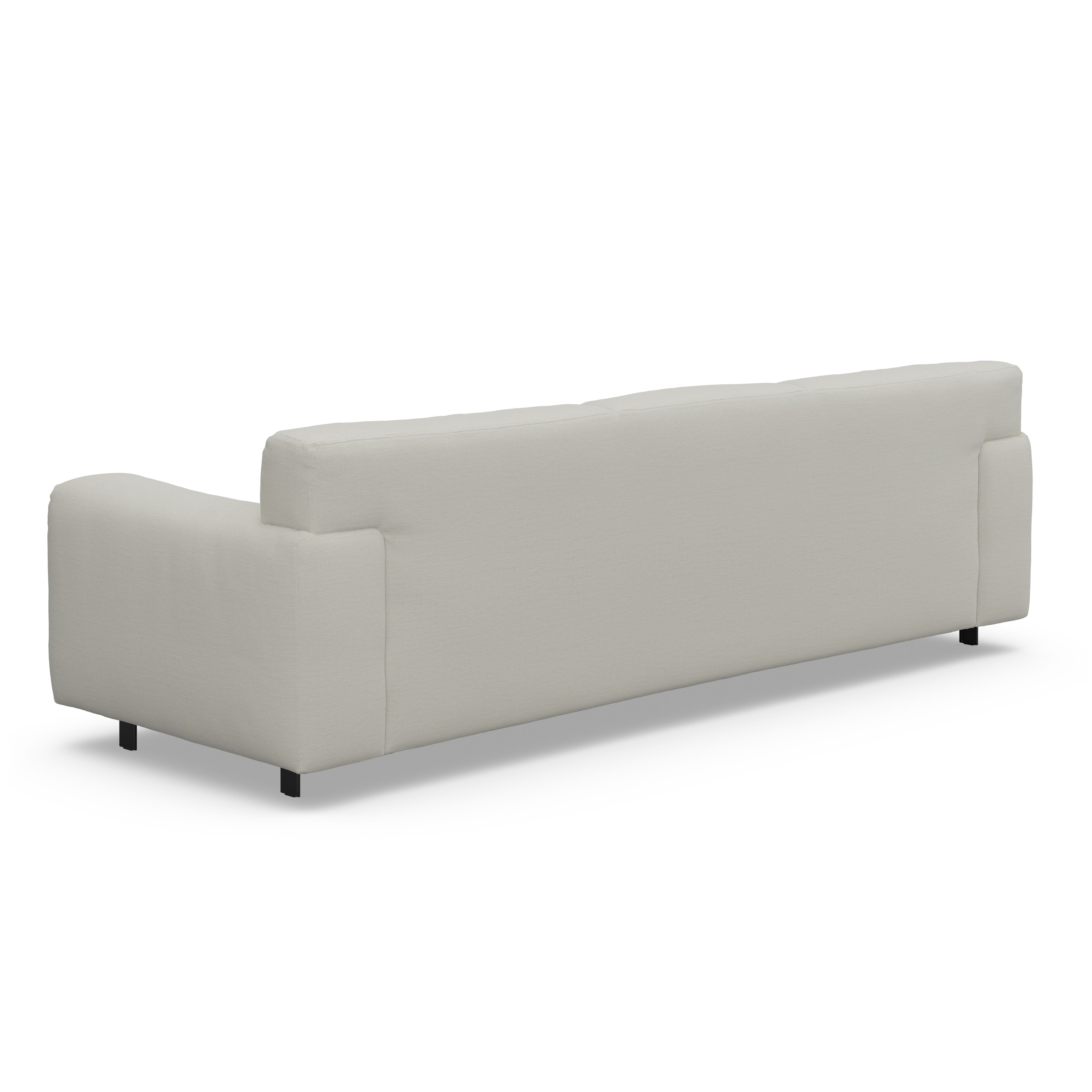 Freja Off White Textured 4 Seater Sofa Sofa