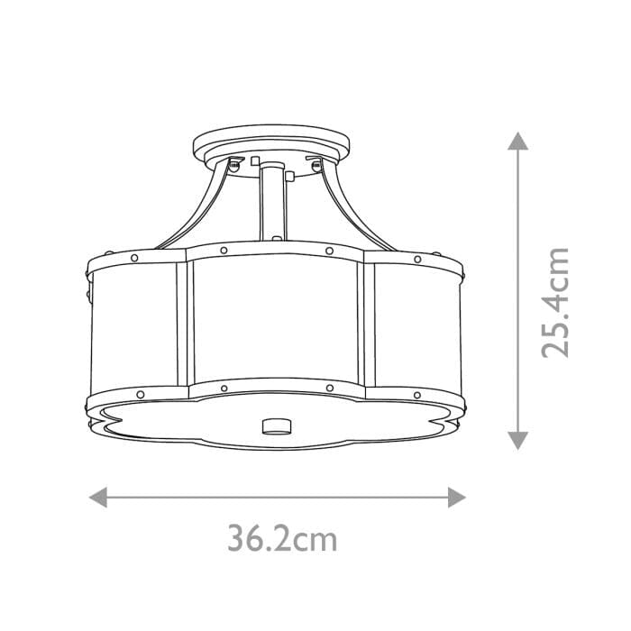 Gabriela Brass Clover Statement Ceiling Light Lighting