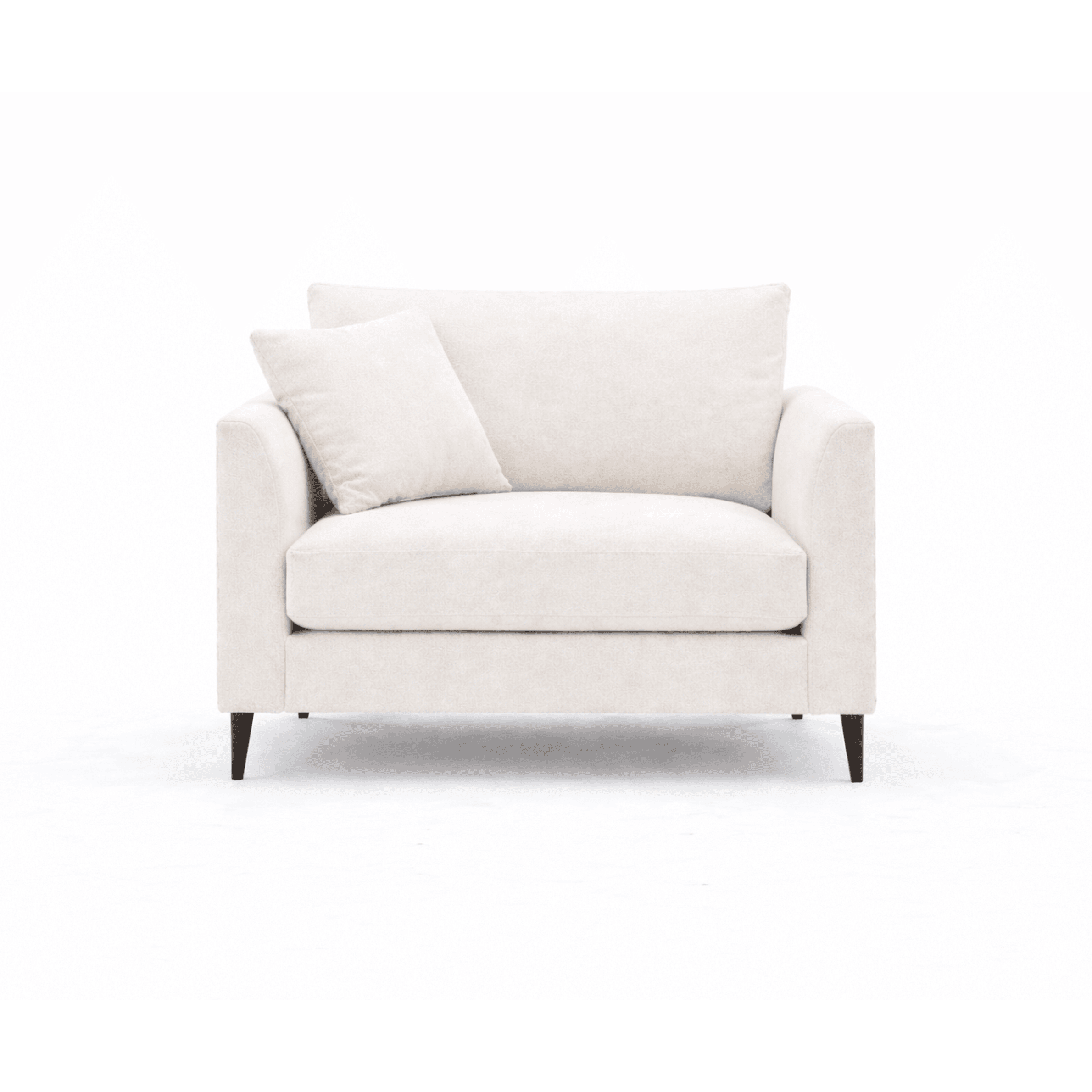 Genevieve Cream Velvet Love Seat Sofa