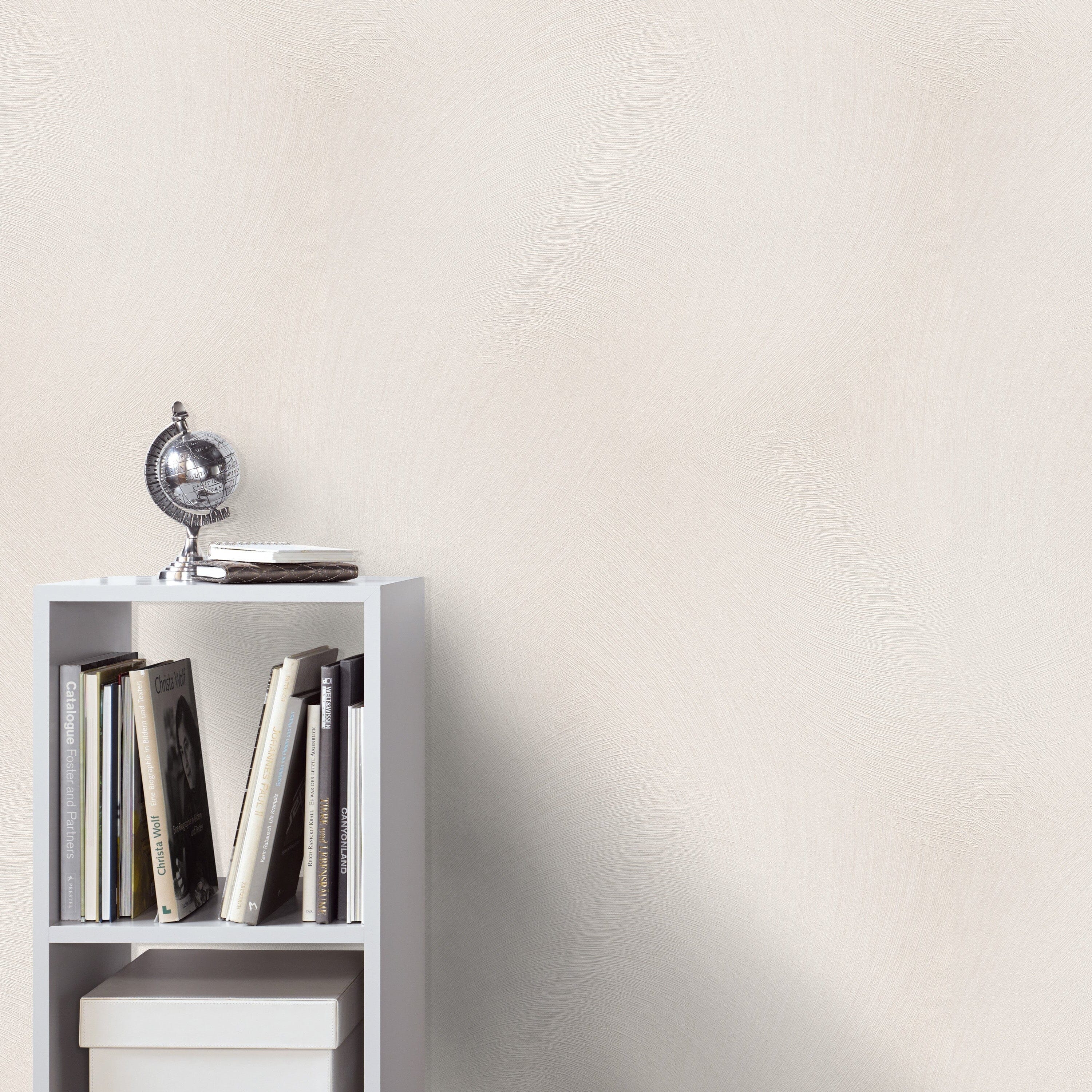 Genoa Cream Metallic Wispy Abstract Lines Patterned Wallpaper Home Improvement
