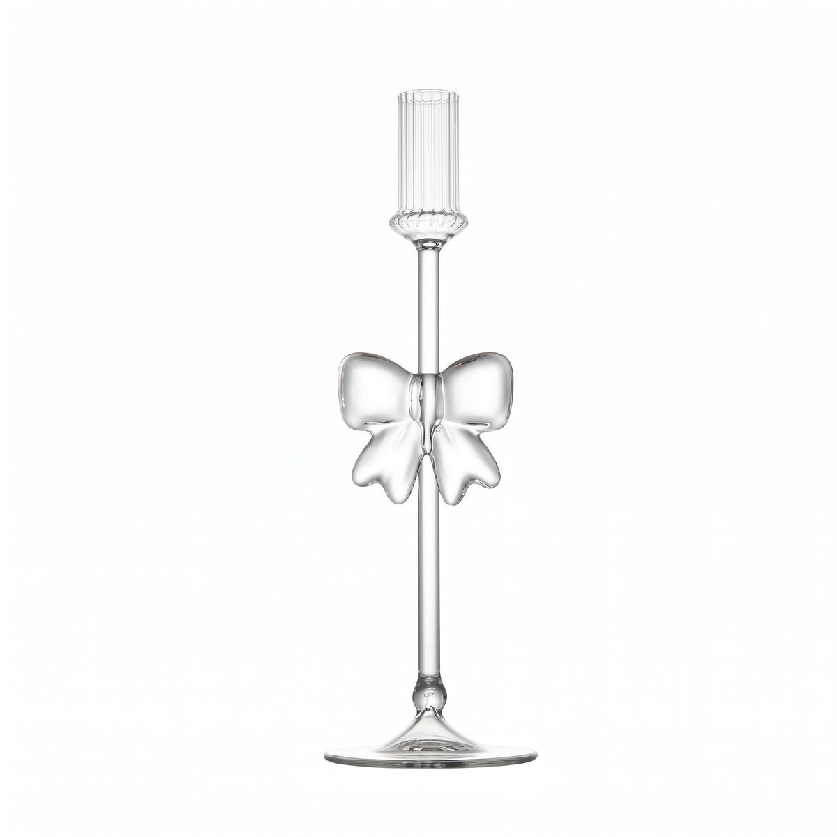 Glass Bow Candlestick Holder Accessories