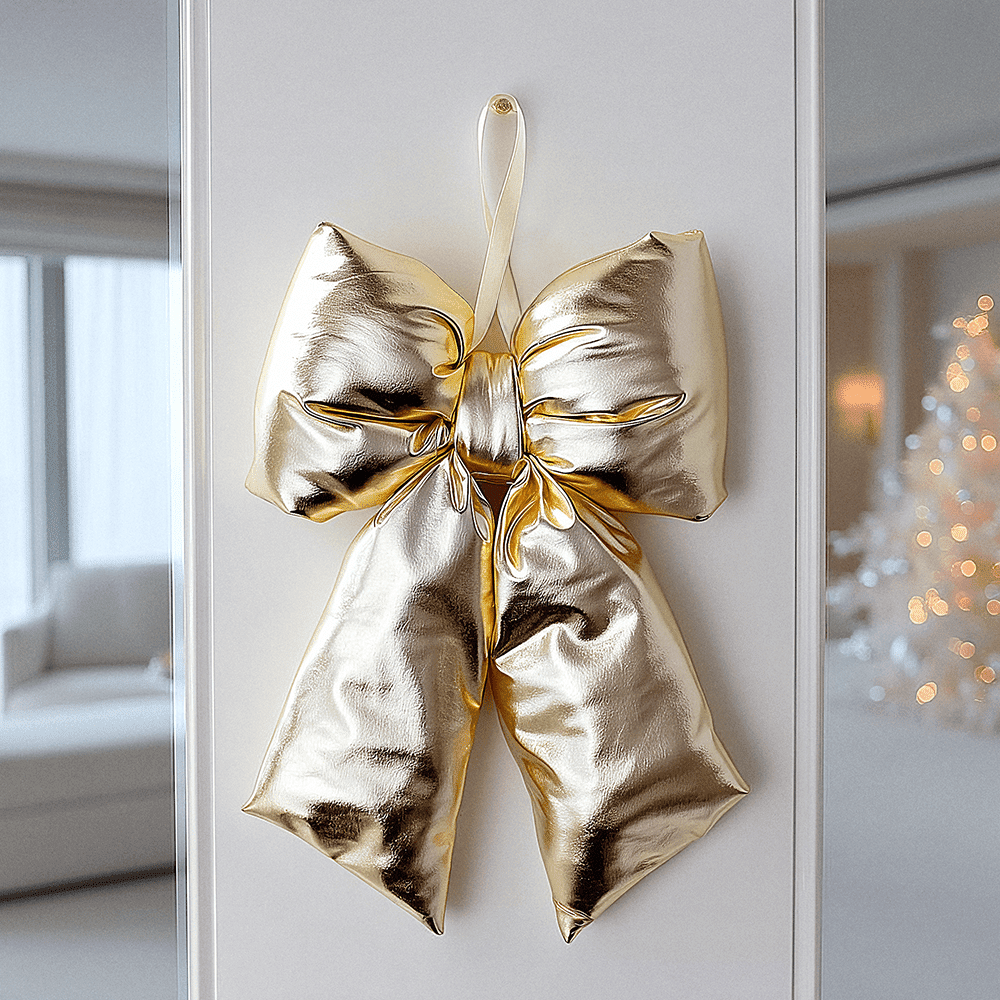 Gold Decorative Shiny Bow Accessories