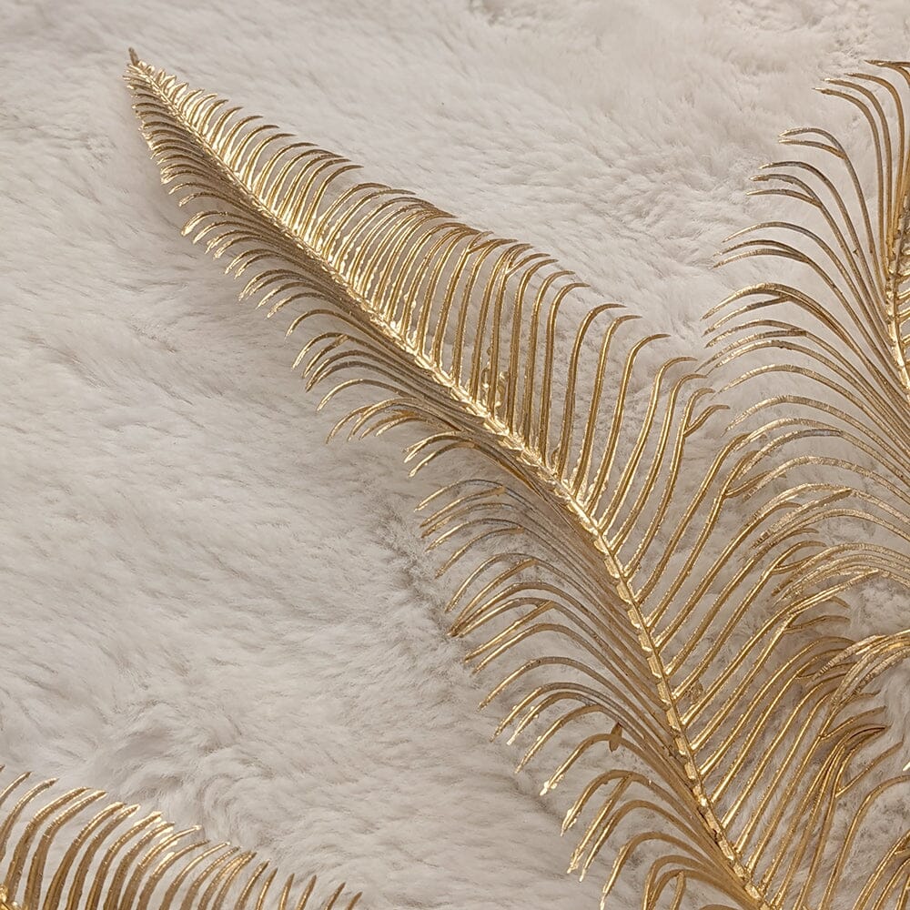 Gold Faux Fern Leaf Single Stem Floral Accessories