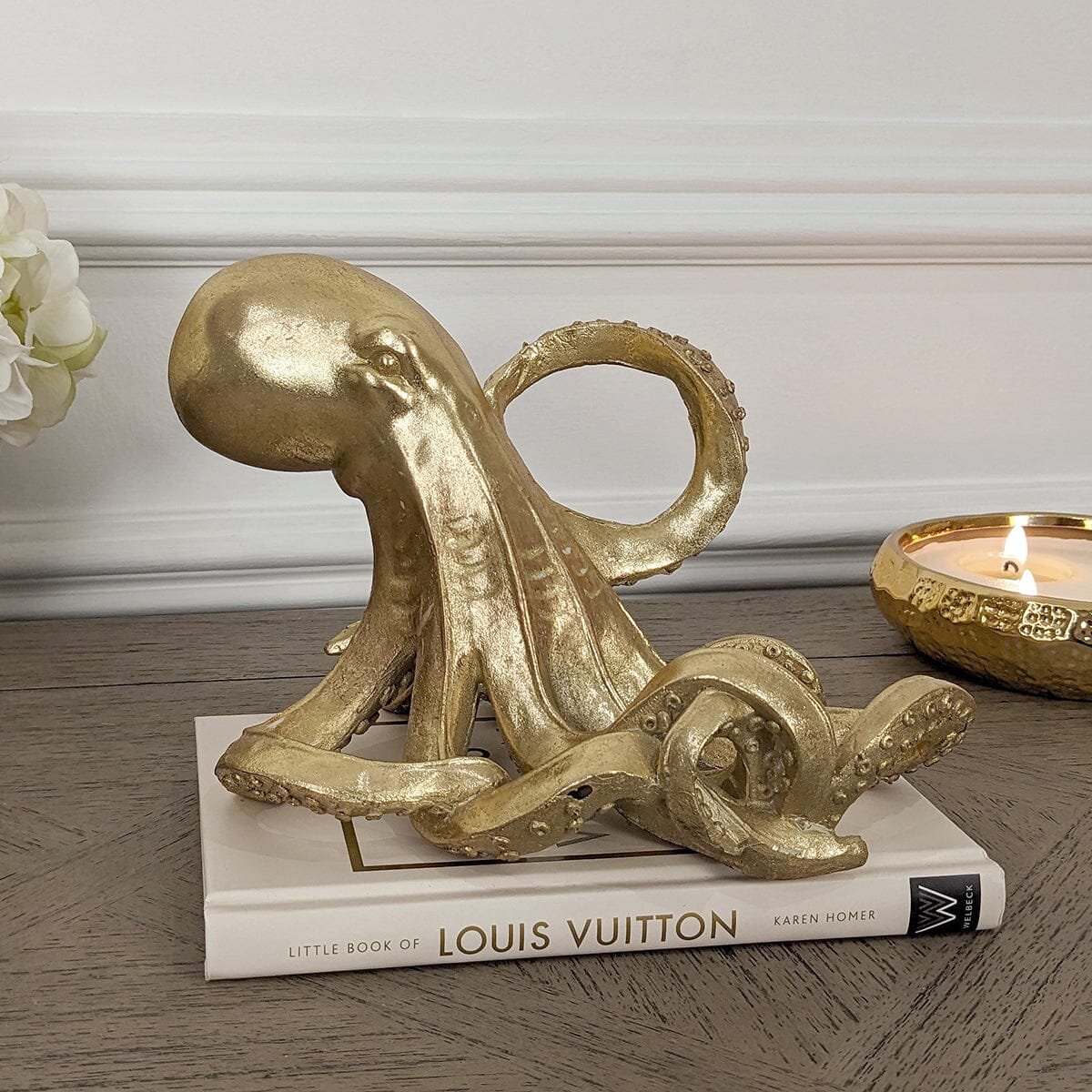 Gold Octopus Decorative Wine Bottle Holder Accessories