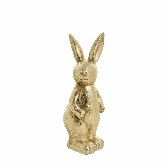 Gold Standing Bunny Ornament Accessories