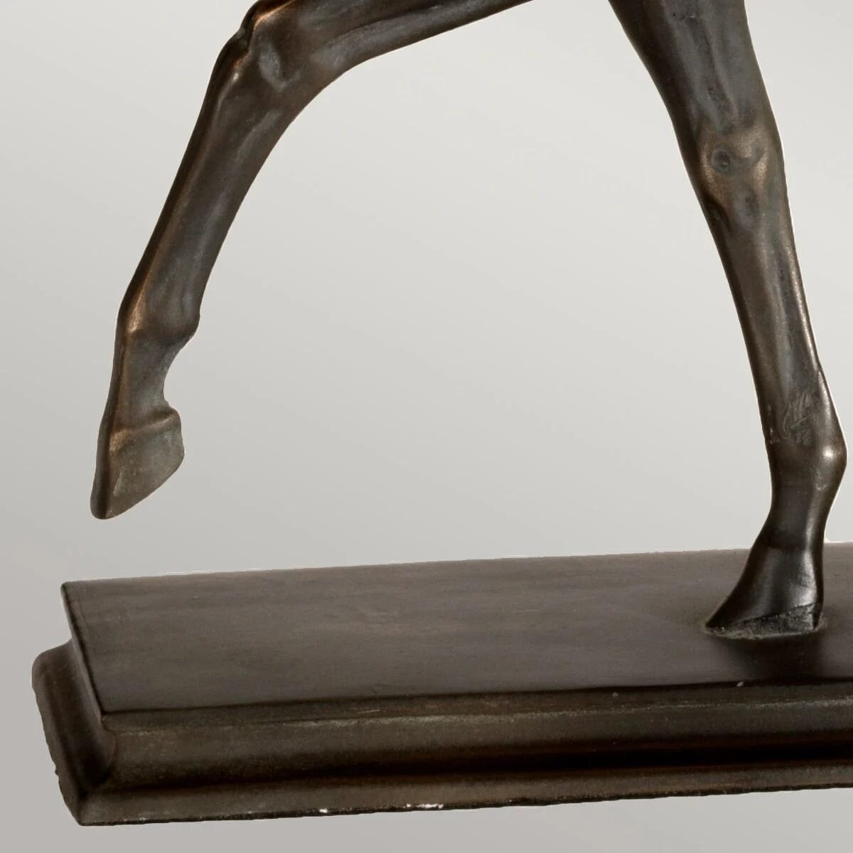 Greenwich Bronze Horse Decorative Table Lamp with Rectangular Shade Lighting