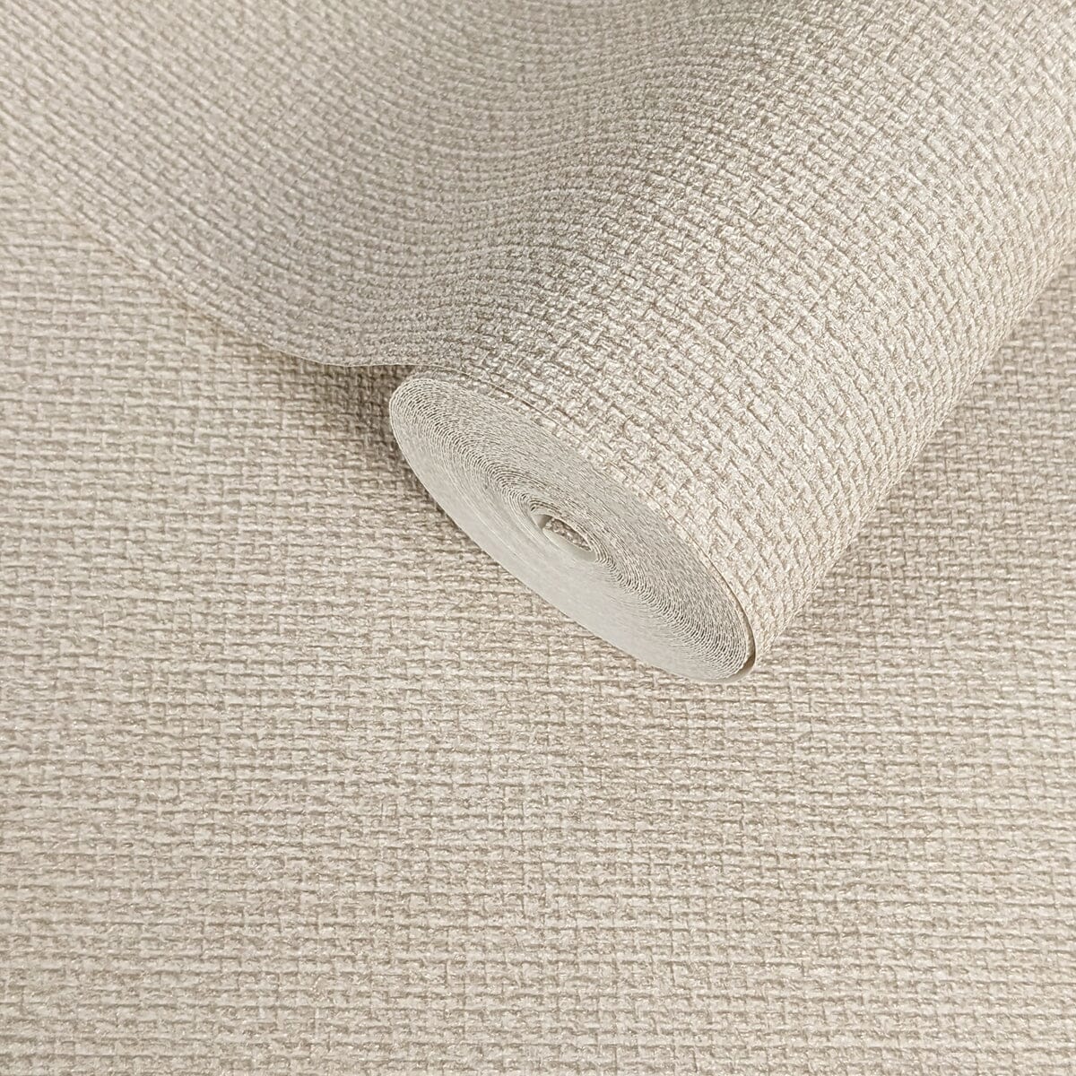 Haisley Cream Textured Woven Effect Wallpaper Home Improvement