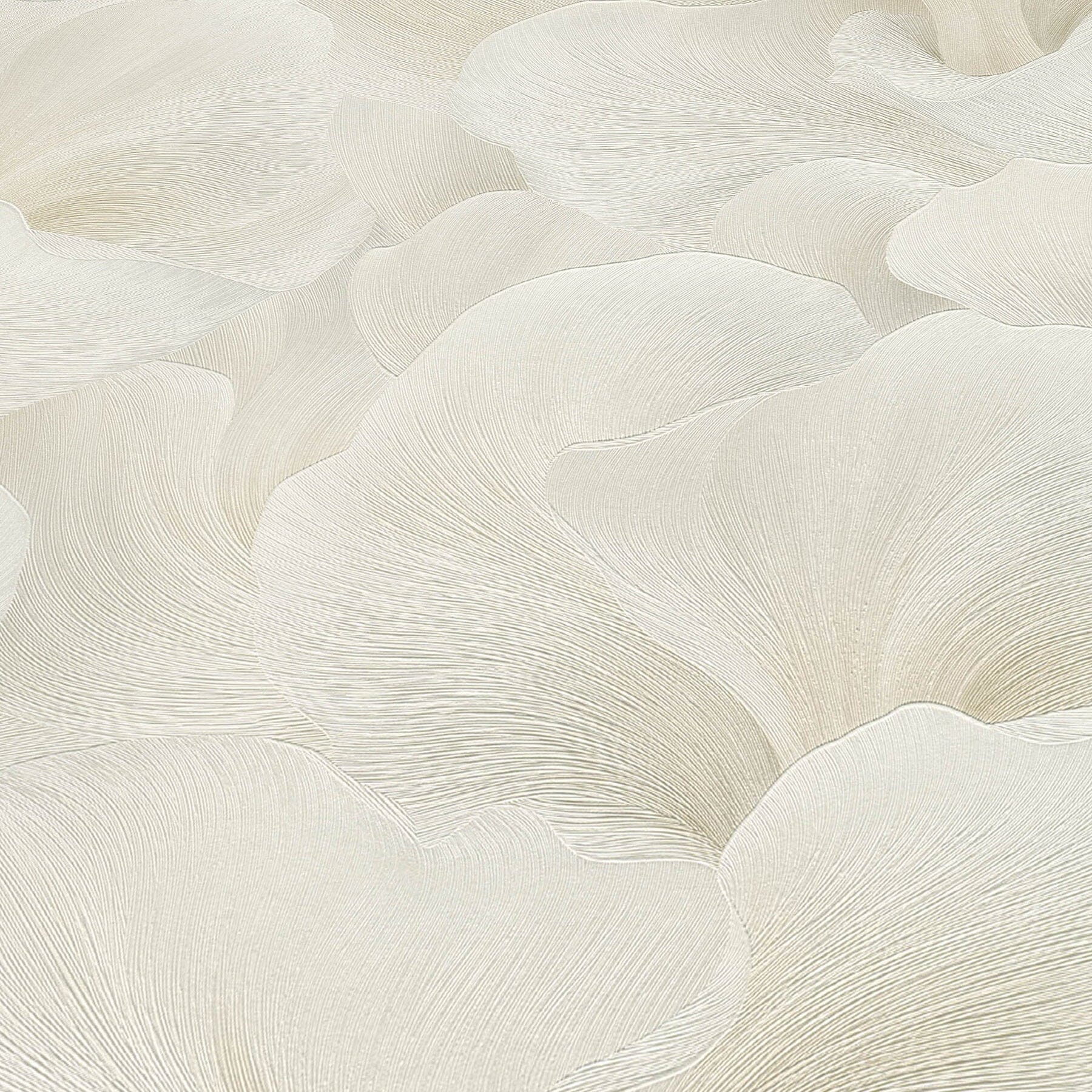 Halie Cream Abstract Floral Petal Wallpaper Home Improvement