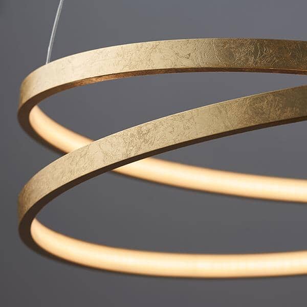 Halo Ring Circular Gold LED Ceiling Light Lighting
