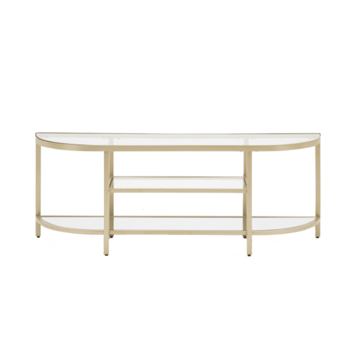 Hamilton Champagne Metal TV Unit Furniture