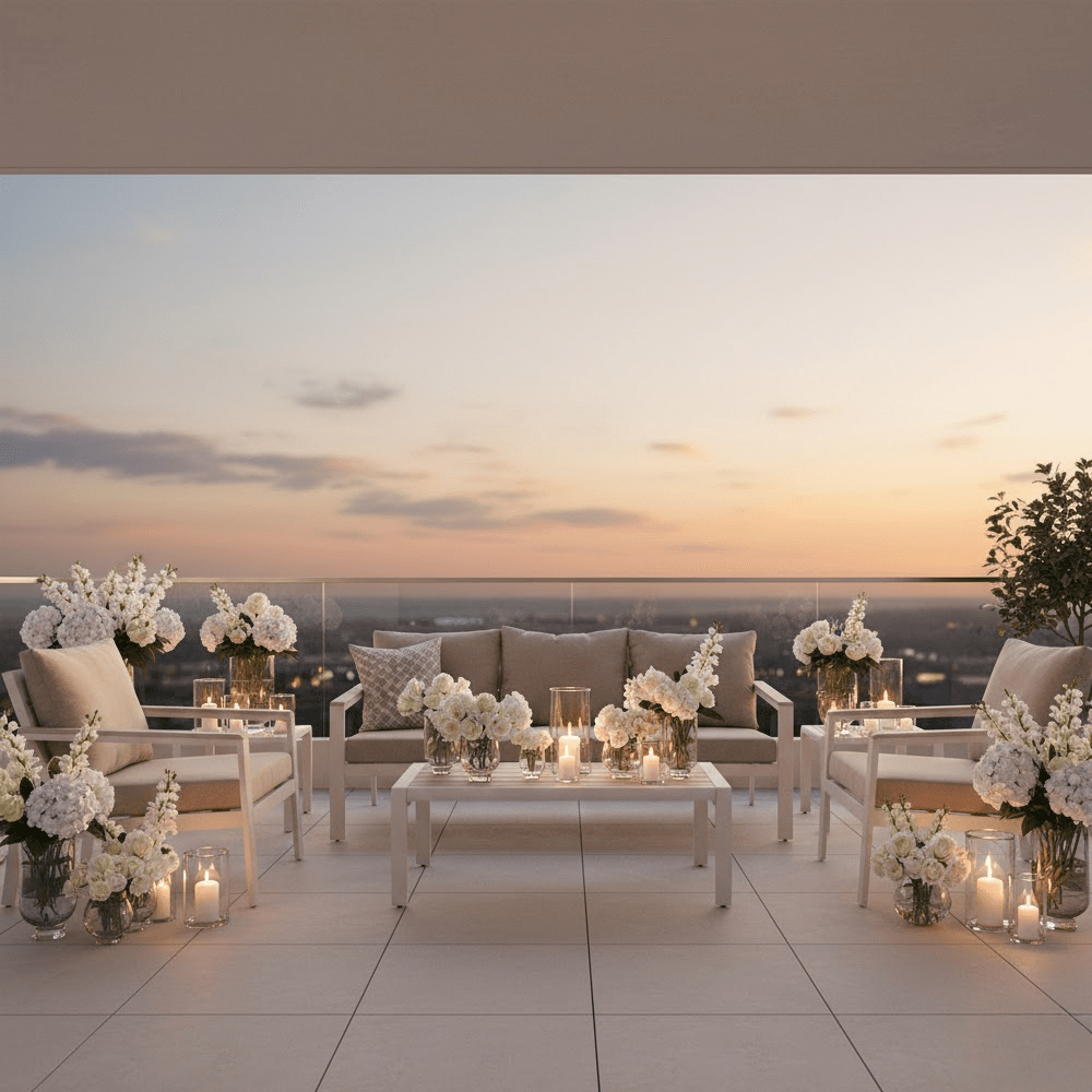 Hawaii Cream & Taupe 4 Piece Outdoor Lounge Set Outdoor
