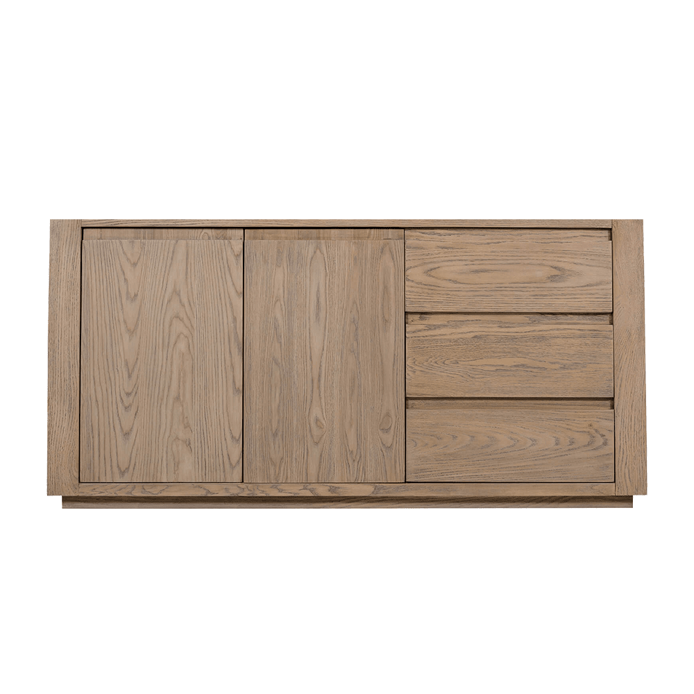 Hayden Smoked Oak 2 Door 3 Drawer Sideboard Furniture