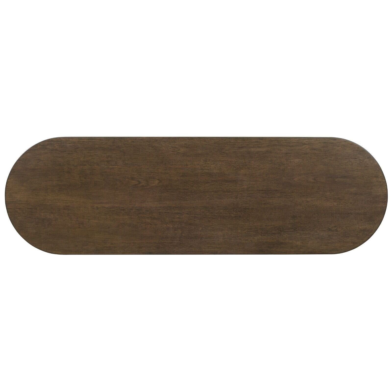 Henman Walnut Oval Console Table Furniture