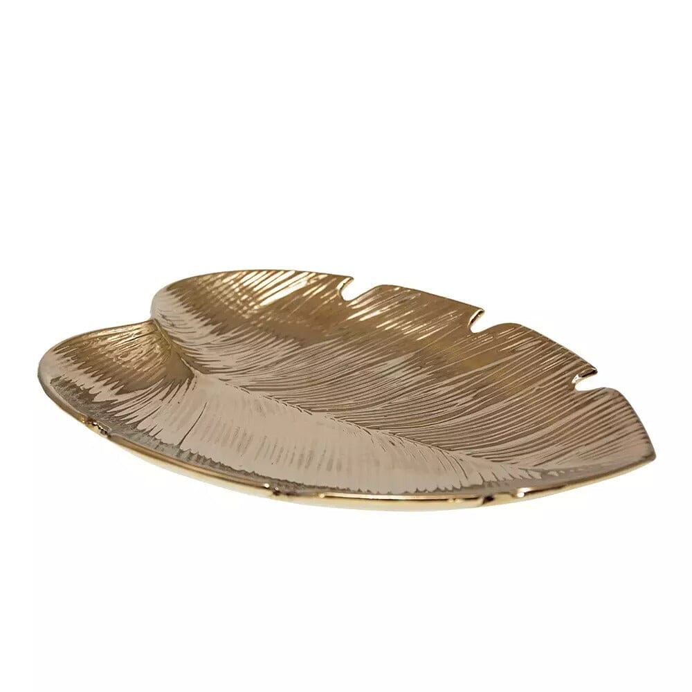 Hesille Gold Leaf Decorative Dish Accessories