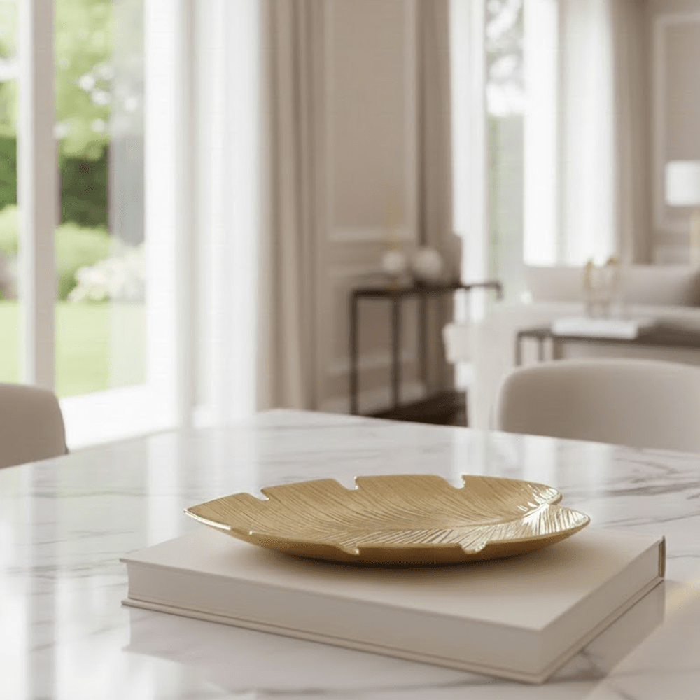 Hesille Gold Leaf Decorative Dish Accessories
